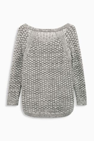 Open Stitch Embellished Sweater